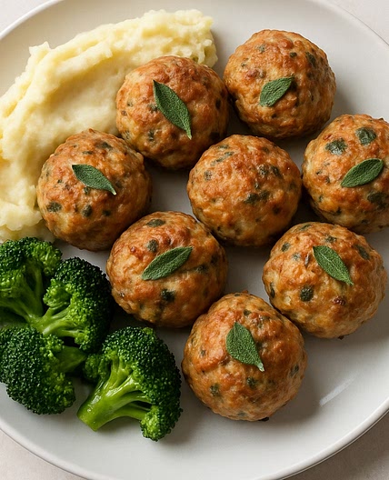 Sage and Apple Turkey Meatballs