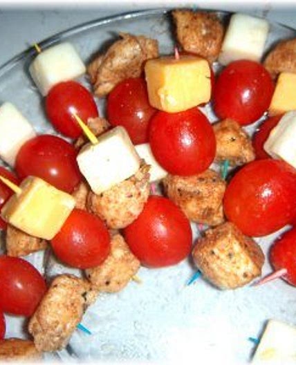 Taco Chicken Tomato Appetizer Sticks