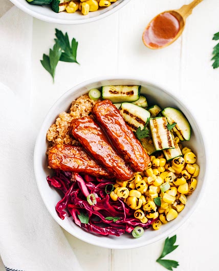 Summer BBQ Tempeh Bowls