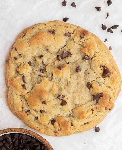 Single serve chocolate chip cookie