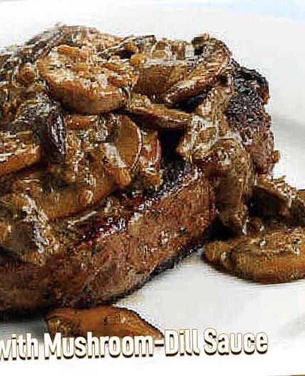 Beef Tenderloin with Mushroom-Dill Sauce - Vintage Paparazzi