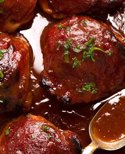 Oven Baked BBQ Chicken - with quick homemade barbecue sauce