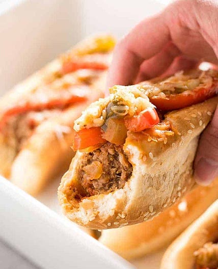 Crockpot Sausage & Peppers