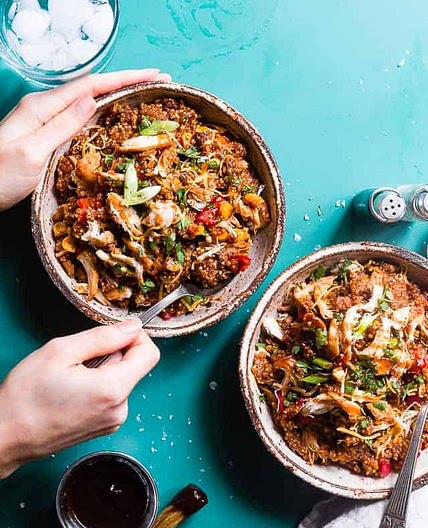 Healthy BBQ Chicken Quinoa Casserole (Slow Cooker)