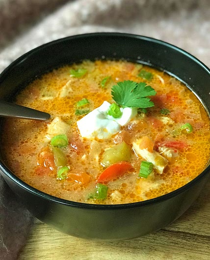 Chicken Fajita Soup (Instant Pot & Stovetop)