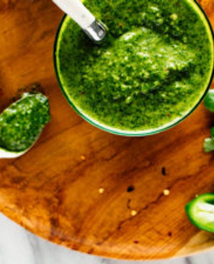 Zhoug! (Spicy Cilantro Sauce)