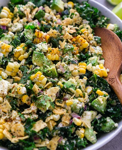 Mexican Street Corn Kale Salad
