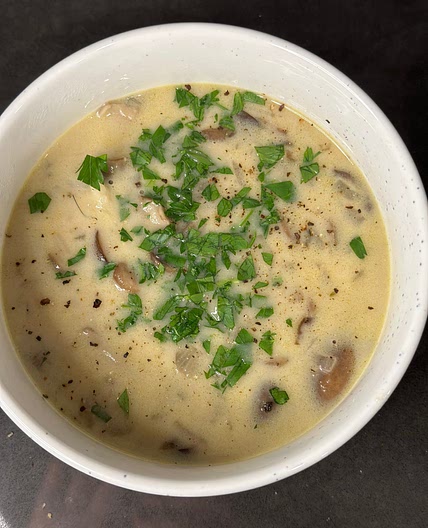 Mushroom and Rice Soup
