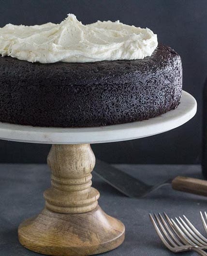 Low FODMAP Black Velvet Chocolate Guinness Cake