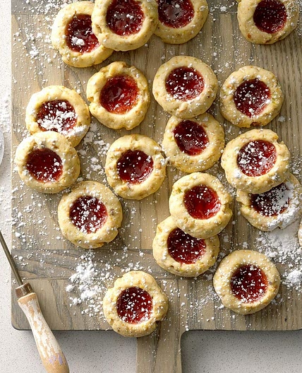 Raspberry Pistachio Thumbprints