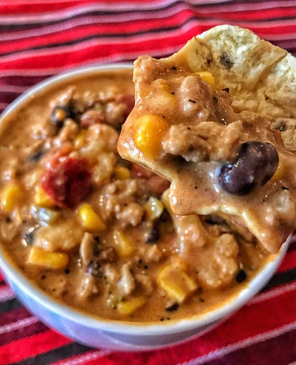 High Protein Creamy Taco Soup
