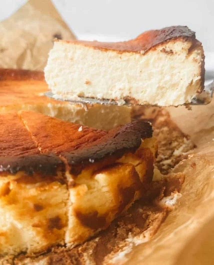 San Sebastian Cheesecake (Burnt Basque cheesecake)
