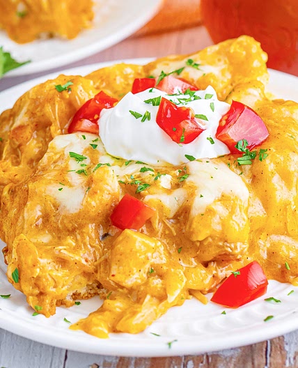 Bisquick Chicken Enchilada Bake