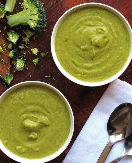 Curried Vegan Cream of Broccoli Soup