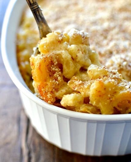 Almond Crusted Macaroni and Cheese