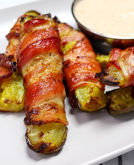 Easy Air Fryer Bacon Wrapped Pickles