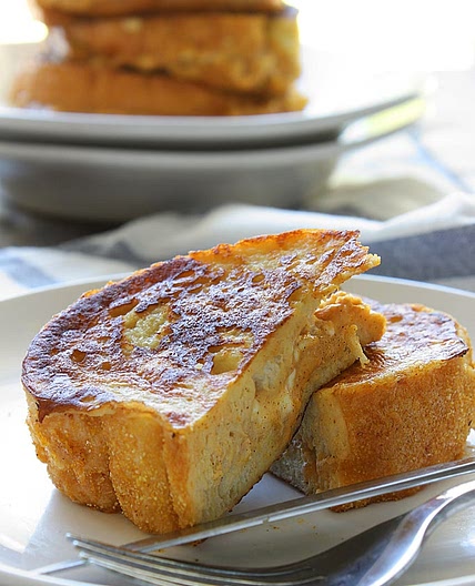 Pumpkin Cream Cheese French Toast