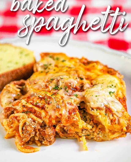 The Best Baked Spaghetti
