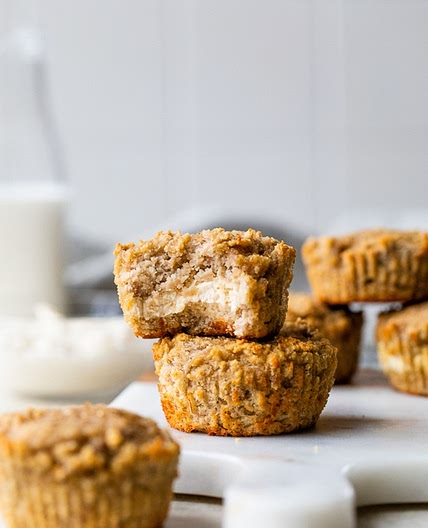 Cream Cheese-Filled Banana Muffins
