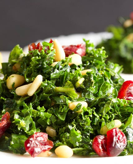 Kale Salad with Honey Lemon Vinaigrette