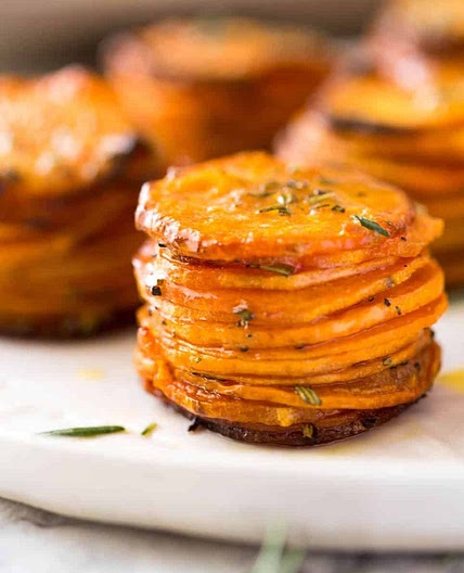 Roasted Sweet Potato Stacks