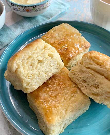 Soft & Fluffy Cream Cheese Biscuits