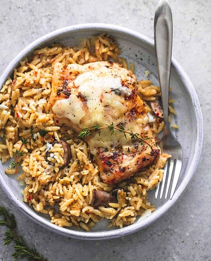 Slow Cooker Parmesan Herb Chicken & Orzo
