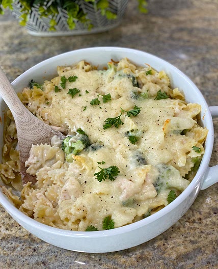 Chicken Alfredo Bake