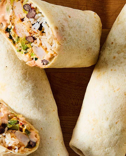 Old Bay Shrimp Burritos