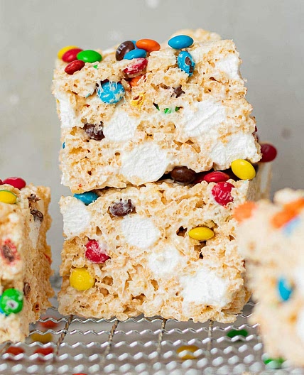 M&M Rice Krispie Treats