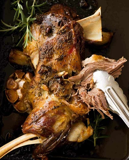 Slow Roasted Rosemary Garlic Lamb Shoulder