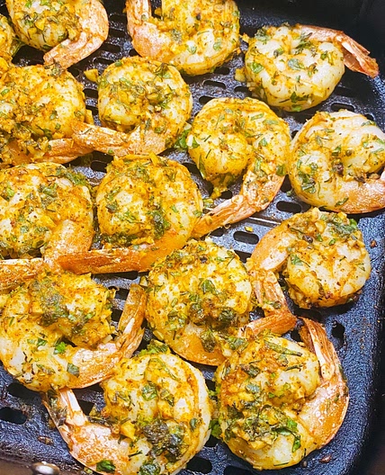 Air Fryer Lemon Herb Shrimp
