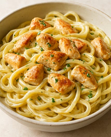 Chicken Pasta with Creme Fraiche
