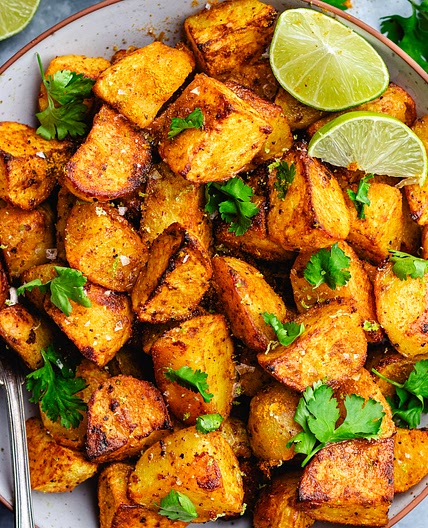 Curry roasted potatoes