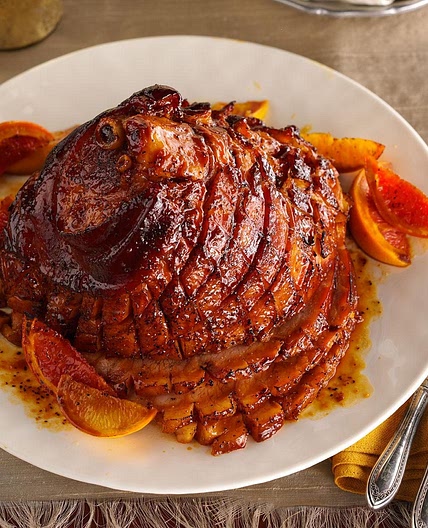 Citrus-Molasses Glazed Ham