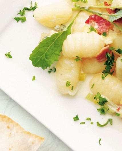 Gnocchi with Bacon and Leeks