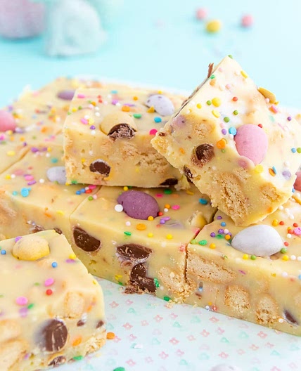 Mini Egg Fudge Slice