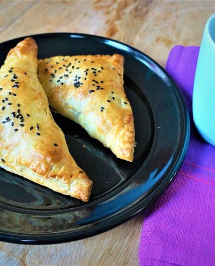 Savory Paneer Puff Pastry Turnovers - Air Fryer