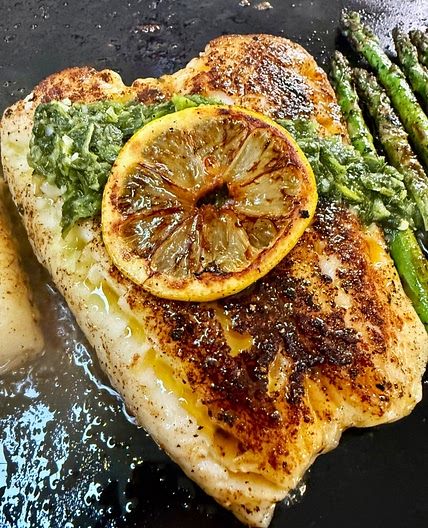 Blackstone Sea Bass with Chimichurri