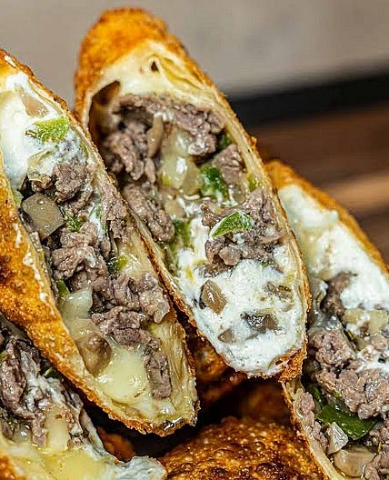 Philly Cheesesteak Egg Rolls