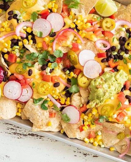 Vegetarian Sheet Pan Nachos