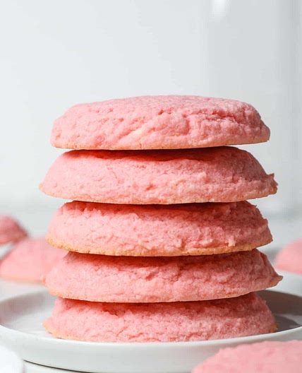 Pink Sugar Cookies