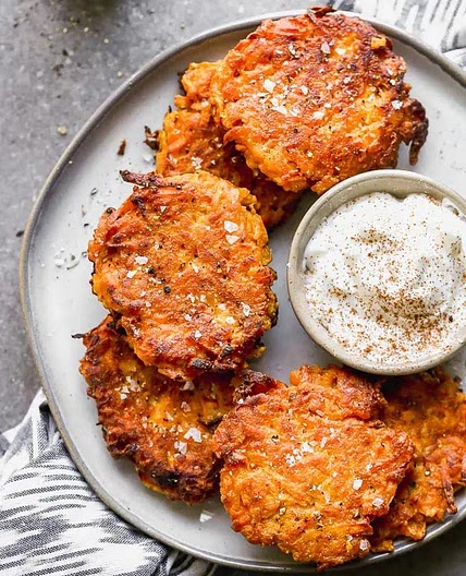 Crispy Sweet Potato Latkes