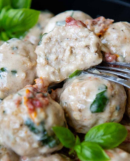 Moist Marry-Me Gluten-Free Chicken Meatballs