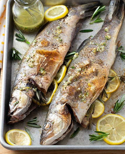 Roasted Branzino