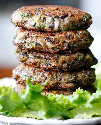 Chunky Portabella Veggie Burgers