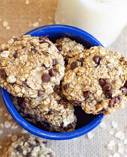 3 Ingredient Banana Oatmeal Cookies