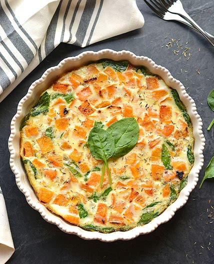 Butternut Squash Spinach Breakfast Bake