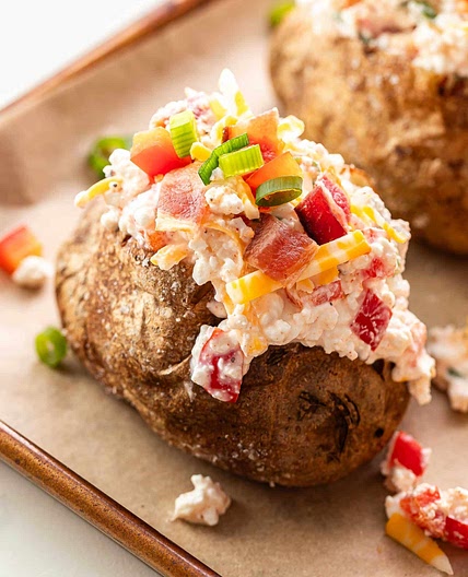 Cottage Cheese Baked Potatoes