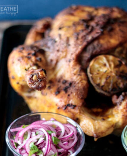 Keto Peruvian Roasted Chicken & Green Sauce
